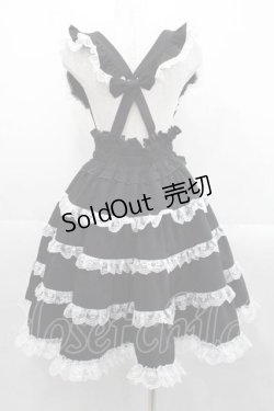 画像2: DearMyLoveEmily / ミルフィーユフリルスカート M 黒Ｘ白 I-25-11-15-079-LO-SK-SA-ZI