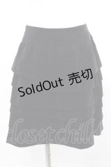 Jane Marple / 別珍段スカート  ブラック I-25-11-15-081-JM-SK-SA-ZI