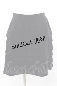 Jane Marple / 別珍段スカート  ブラック I-25-11-15-081-JM-SK-SA-ZI