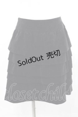 画像1: Jane Marple / 別珍段スカート  ブラック I-25-11-15-081-JM-SK-SA-ZI