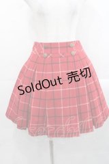 Jane Marple / チェックスカート M レッド I-25-11-15-083-JM-SK-SA-ZI