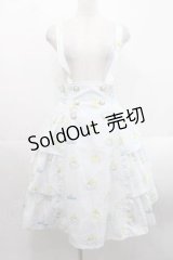 MIHO MATSUDA / [CINNAMOROLLコラボ]スカート・ジュエル  サックス I-25-11-15-084-GO-SK-SA-ZI