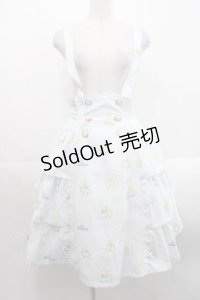 MIHO MATSUDA / [CINNAMOROLLコラボ]スカート・ジュエル  サックス I-25-11-15-084-GO-SK-SA-ZI