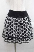 BPN / ドットレーススカート  黒Ｘ白 I-25-11-15-085-GO-PA-SA-ZI