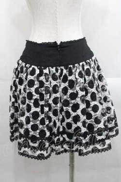画像2: BPN / ドットレーススカート  黒Ｘ白 I-25-11-15-085-GO-PA-SA-ZI
