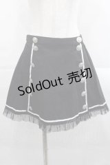 PUTUMAYO / フロントボタンスカート  黒Ｘ白 I-25-11-15-086-PT-SK-SA-ZI