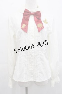 画像1: BABY,THE STARS SHINE BRIGHT / Alice Red&Black ブラウス M アイボリー I-25-11-15-002-BA-BL-SA-ZI