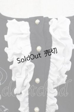 画像3: PUTUMAYO / 蝶プリントフロントフリルカットソー  黒ＸシルバーＸ白 I-25-11-15-017-PT-TO-SA-ZI