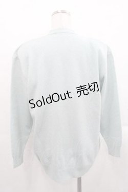 画像2: PINK HOUSE / 雛菊刺繍Pモチーフニットカーディガン  サックス I-25-11-15-023-LO-TO-SA-ZI