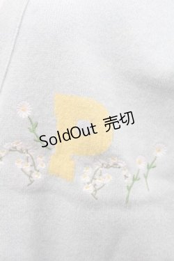 画像3: PINK HOUSE / 雛菊刺繍Pモチーフニットカーディガン  サックス I-25-11-15-023-LO-TO-SA-ZI