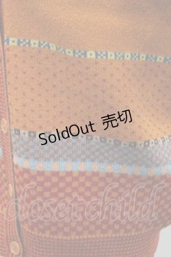 画像3: PINK HOUSE / ライン切替ニットカーディガン  ブラウンＸカラフル I-25-11-15-025-LO-TO-SA-ZI