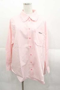 MILK / フリルDECORオーバーシャツ  ピンク I-25-11-18-001-ML-BL-SA-ZI