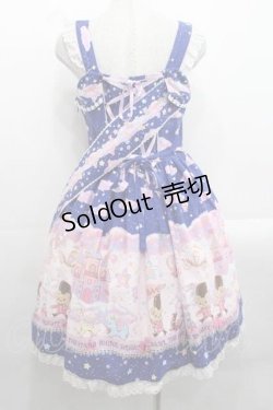 画像2: BABY,THE STARS SHINE BRIGHT / Toy's Fluffy Dream柄ジャンパースカートI  紺 I-25-11-18-035-BA-OP-SA-ZI