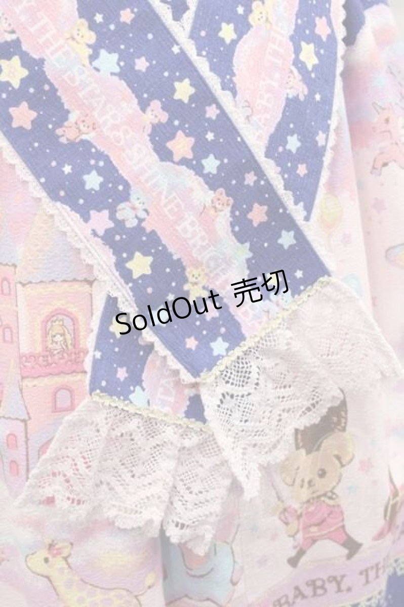 画像6: BABY,THE STARS SHINE BRIGHT / Toy's Fluffy Dream柄ジャンパースカートI  紺 I-25-11-18-035-BA-OP-SA-ZI (6)