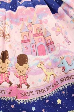 画像7: BABY,THE STARS SHINE BRIGHT / Toy's Fluffy Dream柄ジャンパースカートI  紺 I-25-11-18-035-BA-OP-SA-ZI