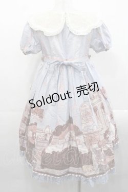 画像2: Lullaby（海外ロリータブランド） / Bear’s Lullabyショートスリーブワンピース S サックス I-25-11-18-037-LO-OP-SA-ZI