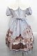 画像2: Lullaby（海外ロリータブランド） / Bear’s Lullabyショートスリーブワンピース S サックス I-25-11-18-037-LO-OP-SA-ZI (2)