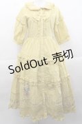 Surfacespell（海外ロリータブランド） / A Bank Where The Wild Thyme Blows 前開きワンピース  イエロー I-25-11-18-040-LO-OP-SA-ZI