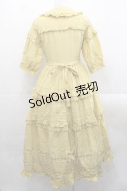 画像2: Surfacespell（海外ロリータブランド） / A Bank Where The Wild Thyme Blows 前開きワンピース  イエロー I-25-11-18-040-LO-OP-SA-ZI