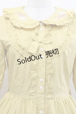 画像3: Surfacespell（海外ロリータブランド） / A Bank Where The Wild Thyme Blows 前開きワンピース  イエロー I-25-11-18-040-LO-OP-SA-ZI