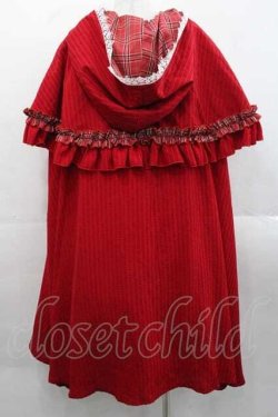 画像2: YUPBRO（海外ロリータブランド） / 赤ずきんちゃん フードマント付きジャンパースカート4点セット  レッド I-25-11-18-041-LO-OP-SA-ZI