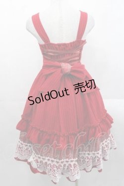 画像4: YUPBRO（海外ロリータブランド） / 赤ずきんちゃん フードマント付きジャンパースカート4点セット  レッド I-25-11-18-041-LO-OP-SA-ZI