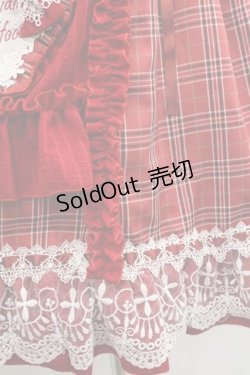 画像6: YUPBRO（海外ロリータブランド） / 赤ずきんちゃん フードマント付きジャンパースカート4点セット  レッド I-25-11-18-041-LO-OP-SA-ZI