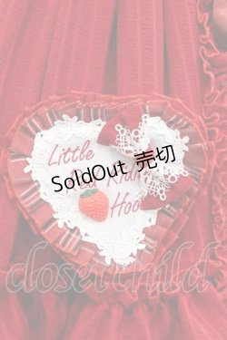 画像7: YUPBRO（海外ロリータブランド） / 赤ずきんちゃん フードマント付きジャンパースカート4点セット  レッド I-25-11-18-041-LO-OP-SA-ZI