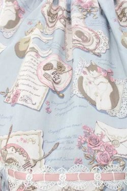 画像3: Frozen memory（海外ロリータブランド） / Lazy afternoonジャンパースカート S サックス I-25-11-18-042-LO-OP-SA-ZI