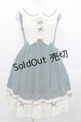 北端晨曦(Aurora Borealis)（海外ロリータブランド） / 薔薇圓舞曲セーラージャンパースカート S グリーン I-25-11-18-045-LO-OP-SA-ZI