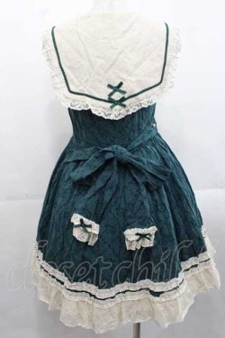 画像2: 北端晨曦(Aurora Borealis)（海外ロリータブランド） / 薔薇圓舞曲セーラージャンパースカート S グリーン I-25-11-18-045-LO-OP-SA-ZI