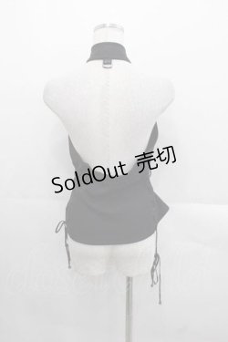 画像2: Qutie Frash / チャイナホルターネックトップス  黒 I-25-11-18-008-QU-TO-SA-ZI