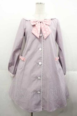 画像1: Cute.Q / Marine 水玉リボン ワンピース S ラベンダー I-25-11-18-048-EL-OP-SA-ZI