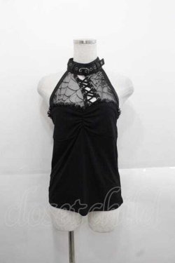 画像1: Qutie Frash / ホルターキャミソール  黒 I-25-11-18-009-QU-TO-SA-ZI