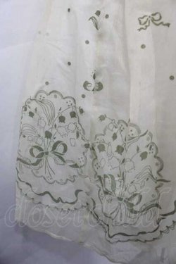 画像3: 玻璃紙之夜(Nuit De Cellophone)（海外ロリータブランド） / 幽谷風鈴フロッキージャンパースカート XS グリーン I-25-11-18-050-LO-OP-SA-ZI