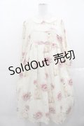 Leur Getter / Rose Rabbit袖付ワンピース M アイボリー I-25-11-18-051-LU-OP-SA-ZI