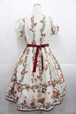 画像2: Innocent World / いちご畑のストライプハイウエストワンピース M キナリ×キナリ I-25-11-18-052-IW-OP-SA-ZI