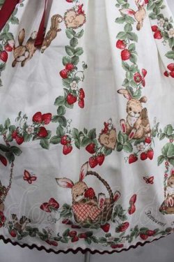 画像3: Innocent World / いちご畑のストライプハイウエストワンピース M キナリ×キナリ I-25-11-18-052-IW-OP-SA-ZI