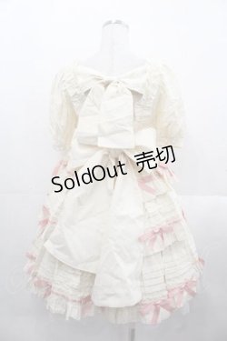 画像2: Bear's Dinner（海外ロリータブランド） / 塔莉ワンピース S アイボリー×ピンク I-25-11-18-056-LO-OP-SA-ZI