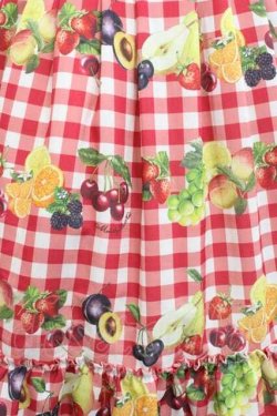 画像3: Melody BasKet / Fruits BasKetサロペットスカート M レッド I-25-11-18-058-LO-SK-SA-ZI