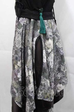 画像4: Qutie Frash / チャイナノースリーブチュニック  黒Ｘ緑 I-25-11-18-061-QU-TO-SA-ZI