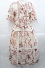 PINK HOUSE / バンダナプリントセーラーカラーワンピース  ピンク I-25-11-18-062-LO-OP-SA-ZI