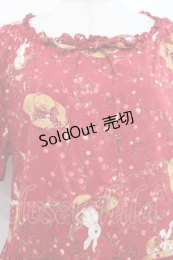 画像3: PINK HOUSE / チェリー&ハットプリントワンピース  レッド I-25-11-18-063-LO-OP-SA-ZI