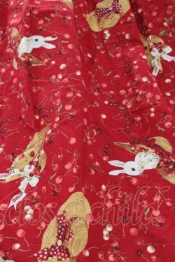 画像4: PINK HOUSE / チェリー&ハットプリントワンピース  レッド I-25-11-18-063-LO-OP-SA-ZI