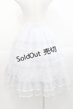 画像2: 玻璃紙之夜(Nuit De Cellophone)（海外ロリータブランド） / チュール重ねスカート S サックス I-25-11-18-068-LO-SK-SA-ZI