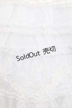 画像3: 玻璃紙之夜(Nuit De Cellophone)（海外ロリータブランド） / チュール重ねスカート S サックス I-25-11-18-068-LO-SK-SA-ZI