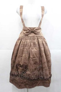画像1: 榛果可可花束(BacioBouquet)（海外ロリータブランド） / My Sweetie Coco 2wayサスペンダースカート M ブラウン I-25-11-18-069-LO-SK-SA-ZI