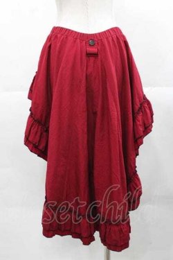 画像2: Qutie Frash / 裏地和柄変形スカート  赤 I-25-11-18-072-QU-SK-SA-ZI