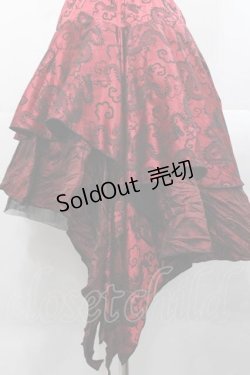 画像3: Qutie Frash / 龍プリント変形スカート  赤Ｘ黒 I-25-11-18-076-QU-SK-SA-ZI