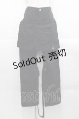 HELL CAT PUNKS / ZIPボンテージパンツ  黒 I-25-11-18-079-PU-PA-SA-ZI